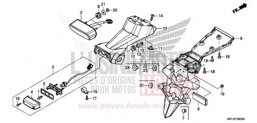 FANALE POSTERIORE NC750SDK di 2019